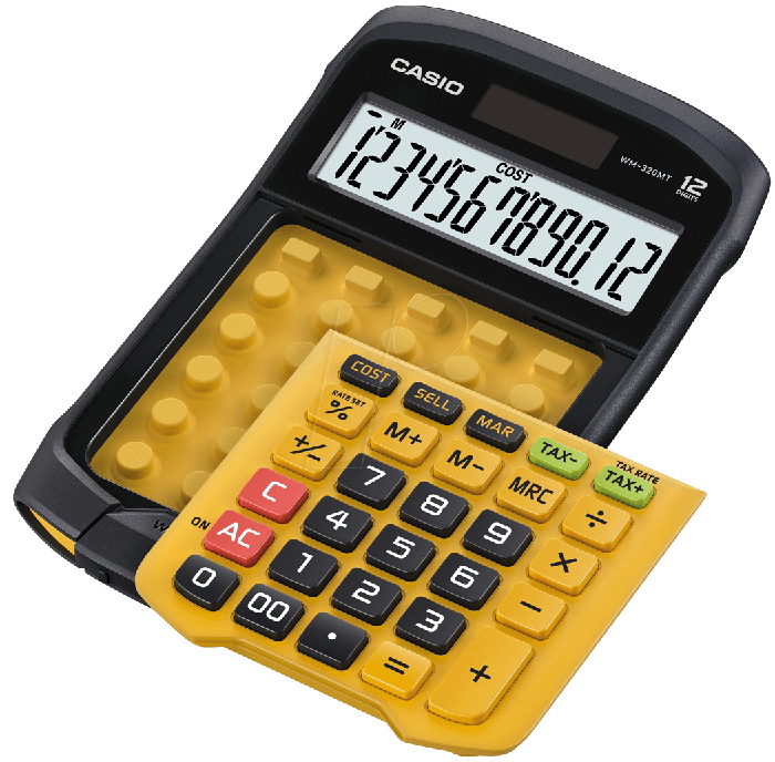 Casio WM-320MT Water-protected and Dust-proof Desktop Calculator